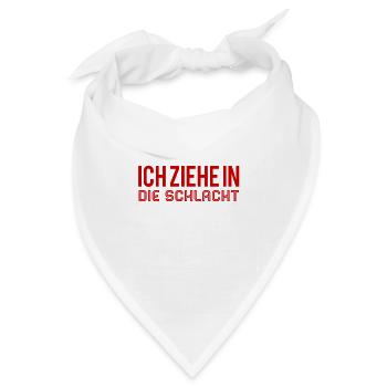 auf in den Kampf - Bandana - Weiß - Vorne