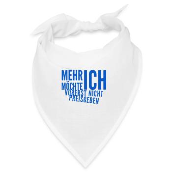 der Rest bleibt geheim - Bandana - Weiß - Vorne