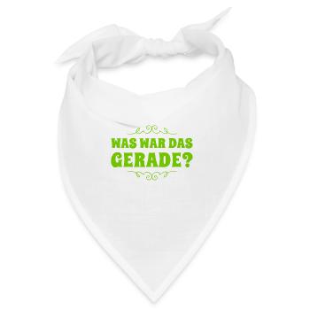 das war mir neu - Bandana - Weiß - Vorne