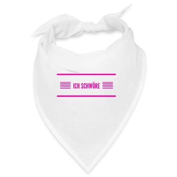 darauf kannst du dich verlassen - Bandana - Weiß - Vorne