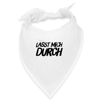 ich brauche freie Bahn - Bandana - Weiß - Vorne