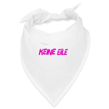 ich will keinen Stress - Bandana - Weiß - Vorne