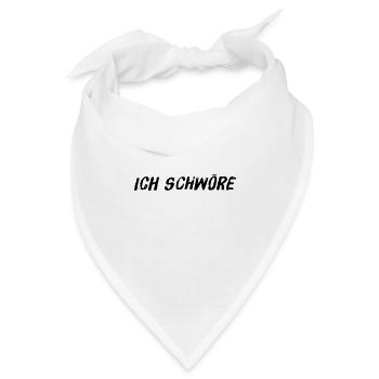 das kann ich schwören - Bandana - Weiß - Vorne