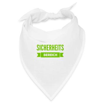 gesicherter Bereich - Bandana - Weiß - Vorne
