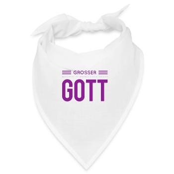 ach du grüne Neune - Bandana - Weiß - Vorne