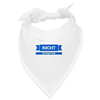 draußen bleiben - Bandana - Weiß - Vorne