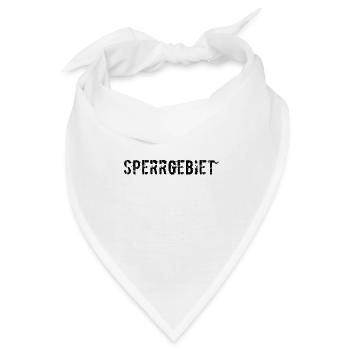 Zutritt verboten - Bandana - Weiß - Vorne