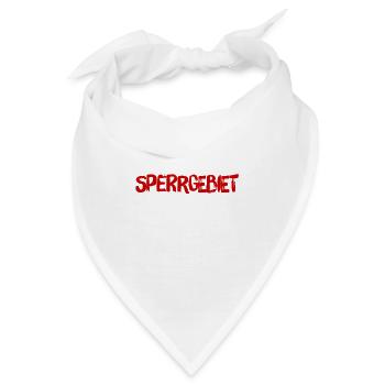 gesperrtes Gebiet - Bandana - Weiß - Vorne