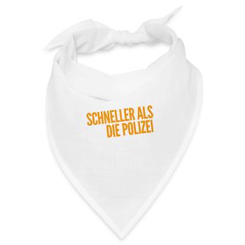 Geschwindigkeit geht immer - Bandana - Weiß - Vorne