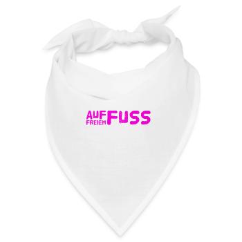 ich bin auf freiem Fuss - Bandana - Weiß - Vorne