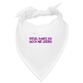 keinen Bock auf Rätsel - Bandana - Weiß - Vorne