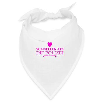 ich bin schnell - Bandana - Weiß - Vorne