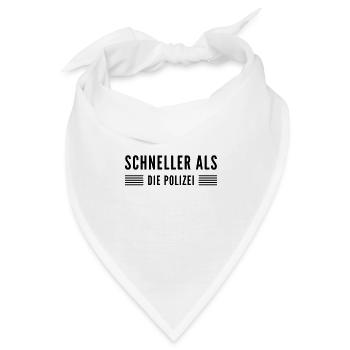 ich bin sehr schnell - Bandana - Weiß - Vorne