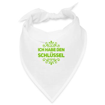 ich kann rein - Bandana - Weiß - Vorne