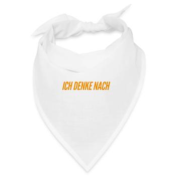 Denken ist super - Bandana - Weiß - Vorne