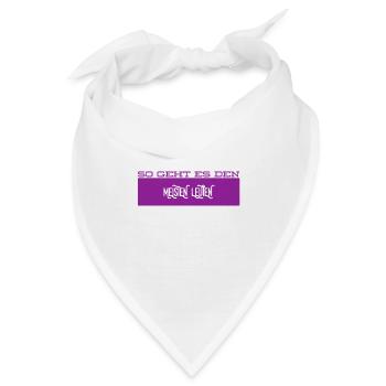 das kennen viele Leute - Bandana - Weiß - Vorne