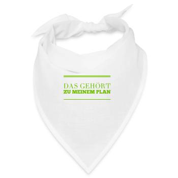 Teil des Plans - Bandana - Weiß - Vorne