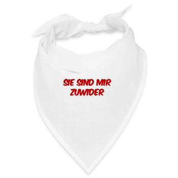 ich mag sie nicht - Bandana - Weiß - Vorne