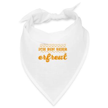 die Freude ist auf meiner Seite - Bandana - Weiß - Vorne