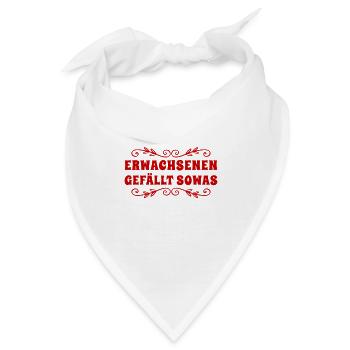 Erwachsenen gefällt sowas - Bandana - Weiß - Vorne