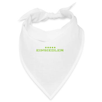 ich mag die Stille - Bandana - Weiß - Vorne