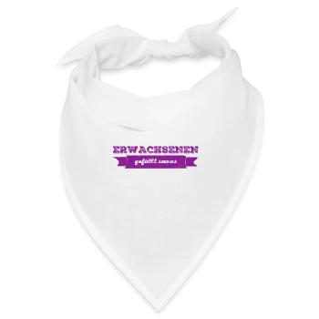 Erwachsene mögen das - Bandana - Weiß - Vorne