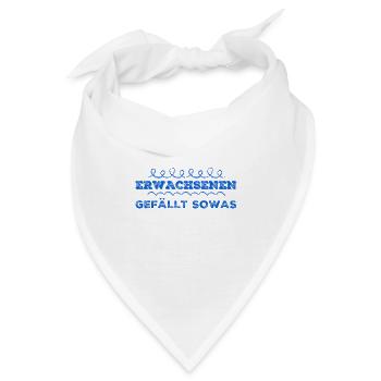 Erwachsene mögen das - Bandana - Weiß - Vorne