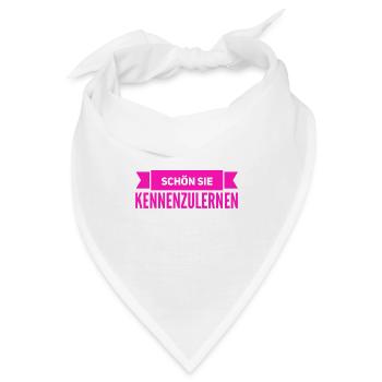 schön sie kennenzulernen - Bandana - Weiß - Vorne