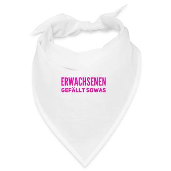 endlich was für Erwachsene - Bandana - Weiß - Vorne