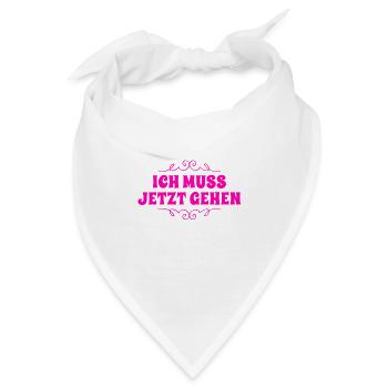 ich hau ab - Bandana - Weiß - Vorne