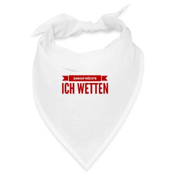 da bin ich mir sicher - Bandana - Weiß - Vorne