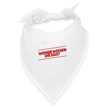 das sollten die nicht wissen - Bandana - Weiß - Vorne