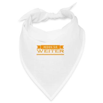 was sie sagen ist spannend - Bandana - Weiß - Vorne