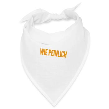 einfach nur peinlich - Bandana - Weiß - Vorne
