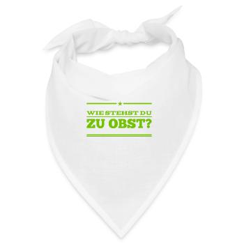 magst Du Obst - Bandana - Weiß - Vorne