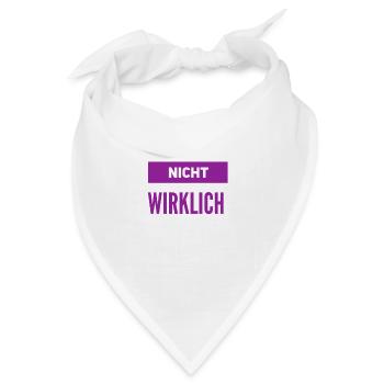 ach ne - Bandana - Weiß - Vorne