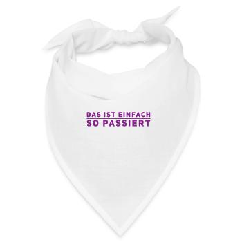 das war nicht mein Plan - Bandana - Weiß - Vorne