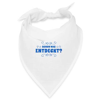 ich suche einen Entdecker - Bandana - Weiß - Vorne