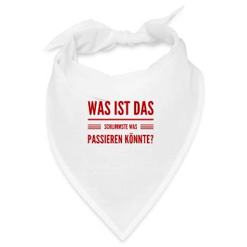 das wird schon werden - Bandana - Weiß - Vorne