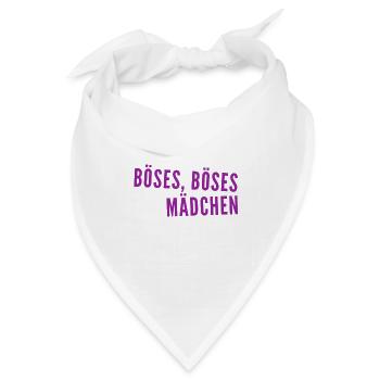 Böses Mädchen - Bandana - Weiß - Vorne