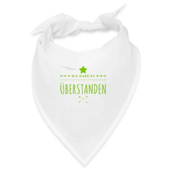 endlich vorbei - Bandana - Weiß - Vorne