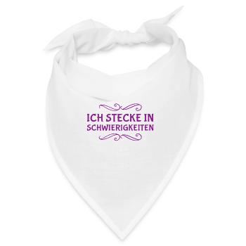 das ist hart - Bandana - Weiß - Vorne