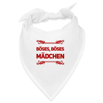 gemeines Mädchen - Bandana - Weiß - Vorne