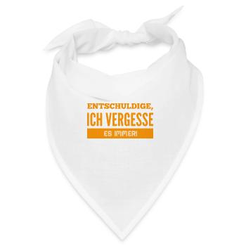 voll vergesslich - Bandana - Weiß - Vorne