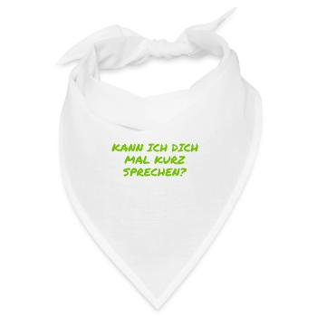 bereit zu reden - Bandana - Weiß - Vorne