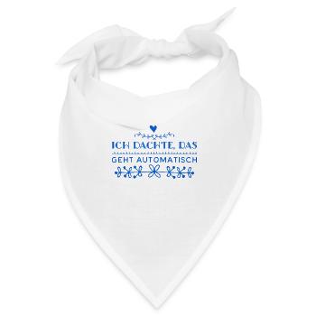 da lag ich falsch - Bandana - Weiß - Vorne