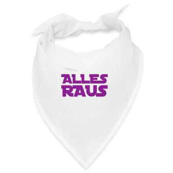 alles raus - Bandana - Weiß - Vorne