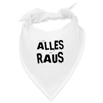 ich schmeiße euch alle raus - Bandana - Weiß - Vorne