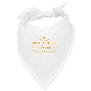fiese, große Schwester - Bandana - Weiß - Vorne