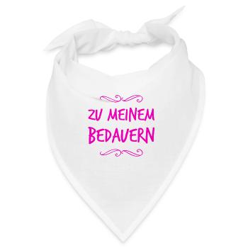 das ist bedauerlich - Bandana - Weiß - Vorne